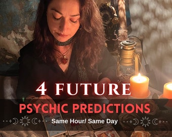 Future Psychic Predictions, SAME HOUR Psychic Tarot Reading, Future Medium Reading, Psychic Spiritual Advice