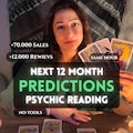 Psychic Reading Next 12 Months Same Hour, Accurate Tarot Reading Future, Psychic Future Prediction, Spiritual Guidance product logo