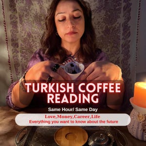 Türkische Kaffeelesung, detaillierte türkische Kaffeetassenlesung, Wahrsagerinlesung, Kaffeelesung, zukünftige Liebeslesung