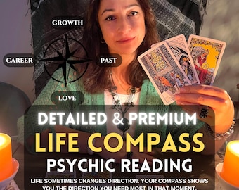 Same Hour Psychic Life Compass Reading, Soul Path Tarot Reading Accurate, Intuitive Spiritual Guidance