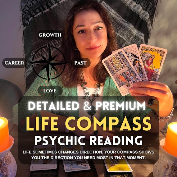 Same Hour Psychic Life Compass Reading, Soul Path Tarot Reading Accurate, Intuitive Spiritual Guidance
