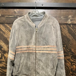 Mens Vintage Suede Leather Coat