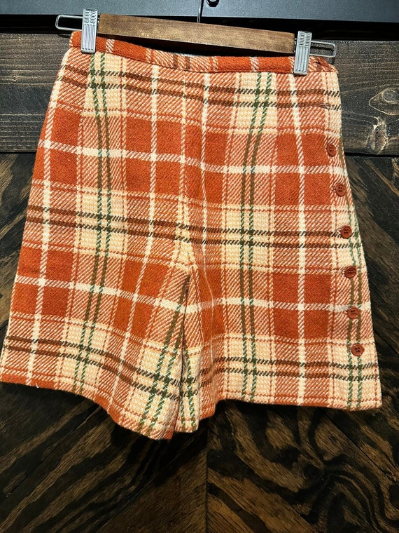 Vintage Bobbie Brooks Plaid Wool Shorts