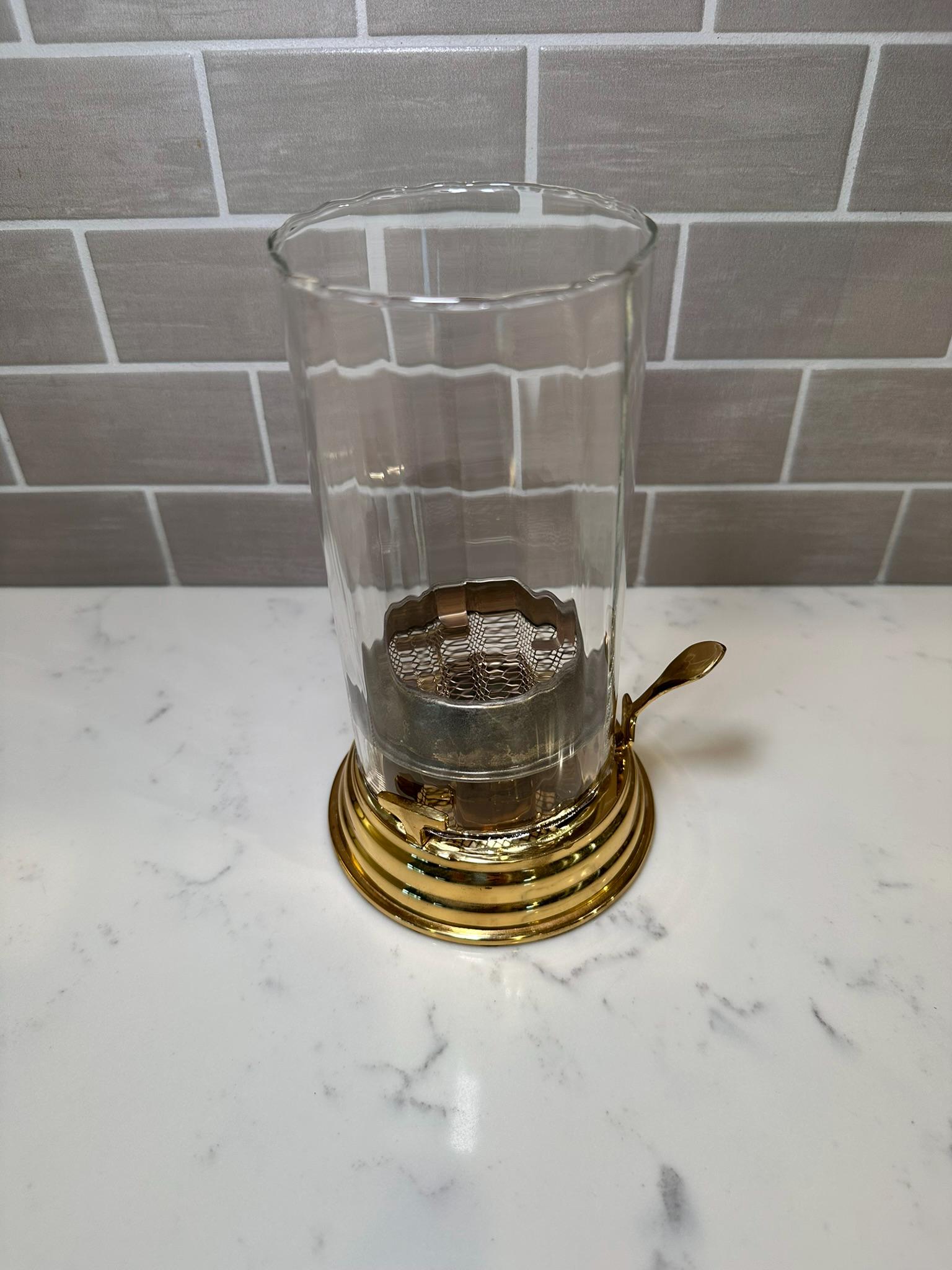 その他 B Vintage Partylite Fine Brass Contessa Candle Lame With Ribbed