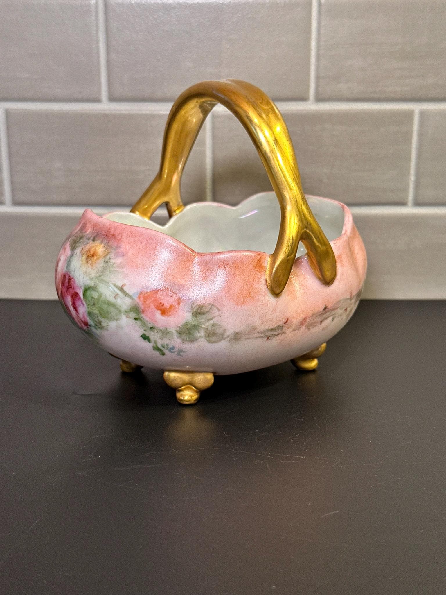 Porcelain Basket Roses - Etsy