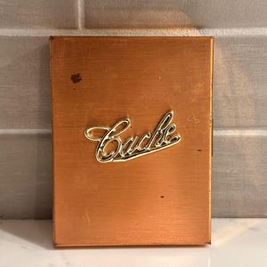 Vintage 1950's Coppercraft Guild Cache Hard Case Wallet