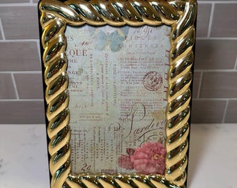 Vintage Brass 5x7 Picture Frame