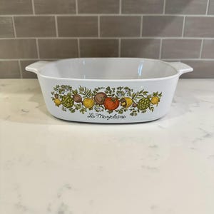 Vintage Corning Ware La Marjolaine Spice of Live A-2-B 2 Liter Casserole Dish