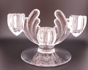 Heisey Crystolite Three Light Candleholder