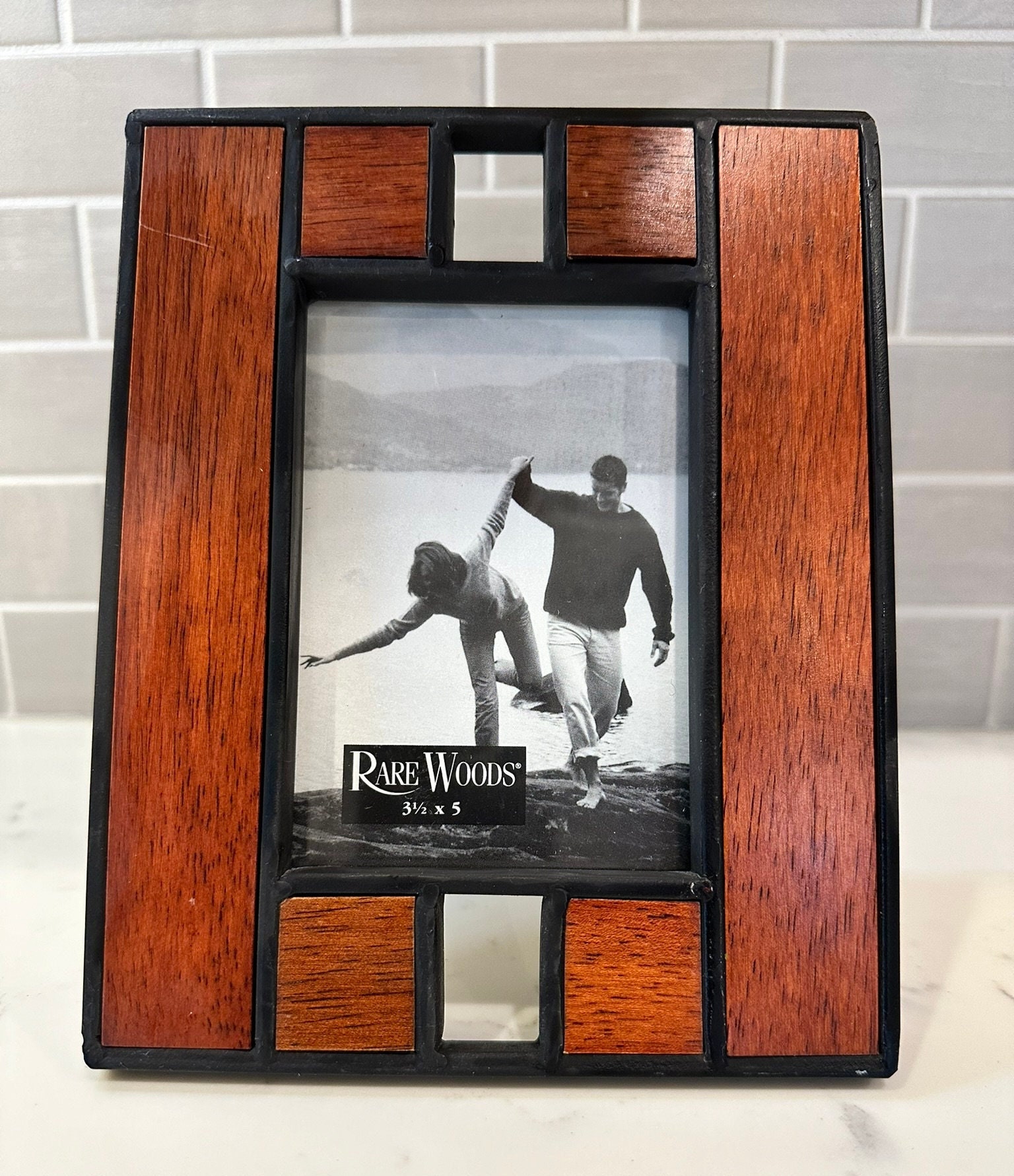 古道具 木製額縁 Vintage Rare Woods Metal and Wood Picture Frame - Etsy