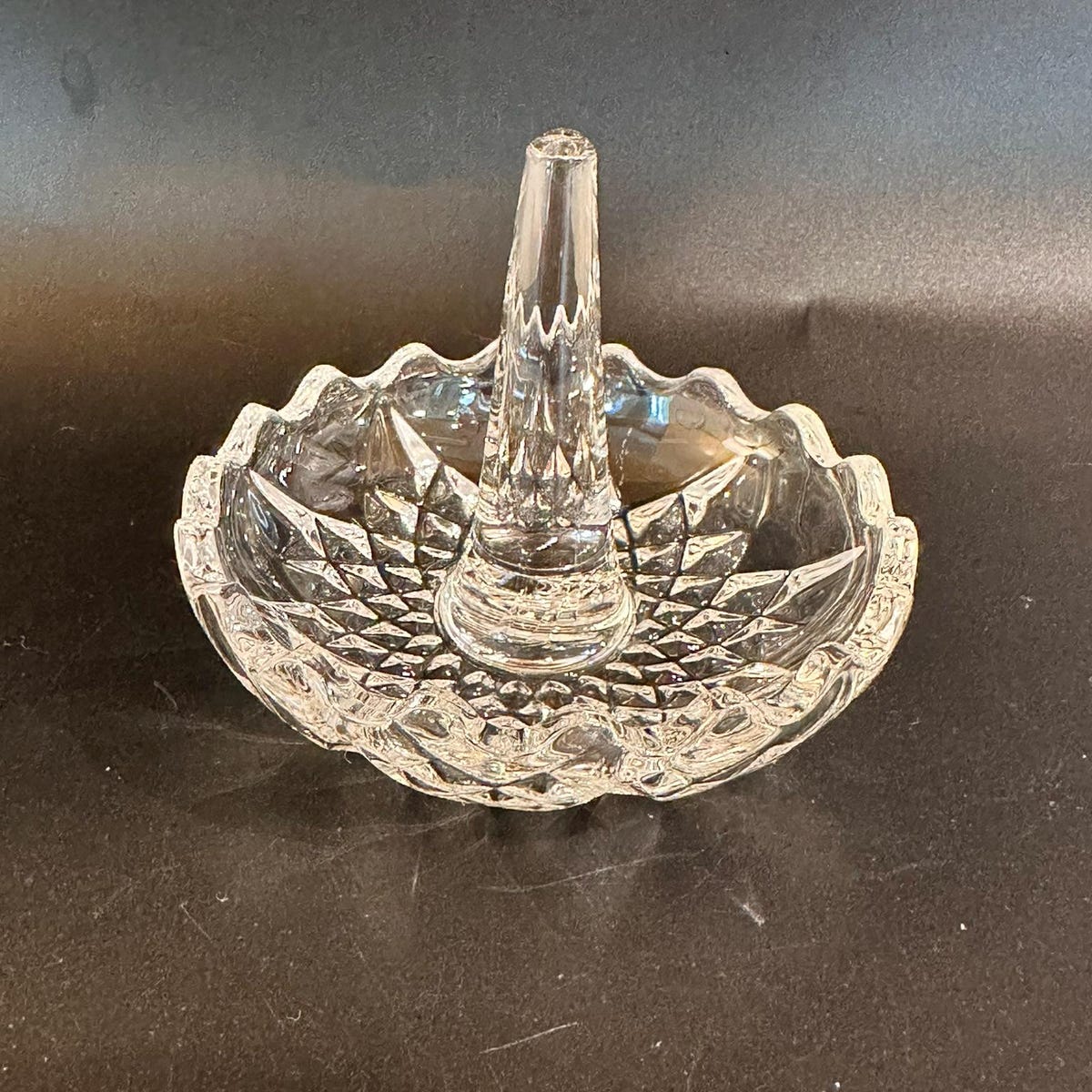 Vintage Crystal Ring Holder/ring Dish - Etsy