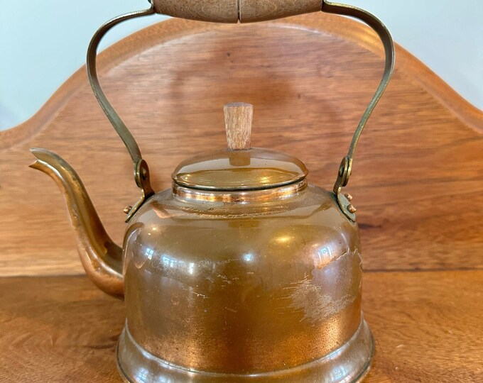 Vintage Old Dutch Copper Kettle Etsy