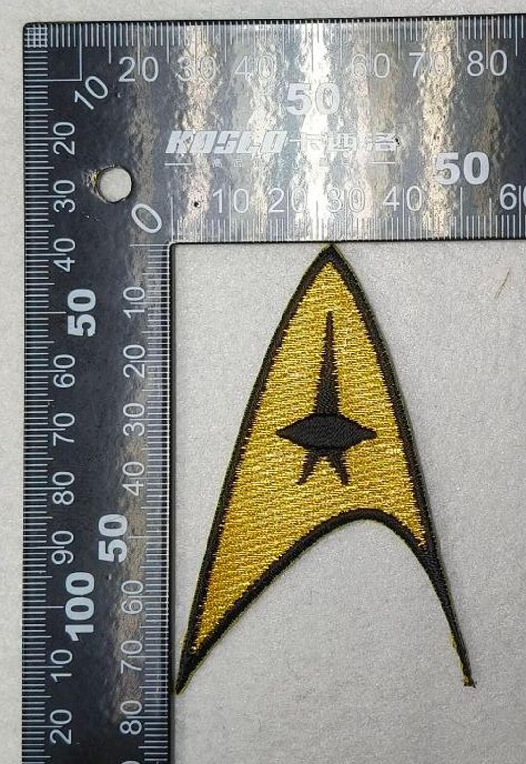 TOS Patch for Uniform Cosplay (max.dim. 3 Inch/77 Mm) Black/gold ...