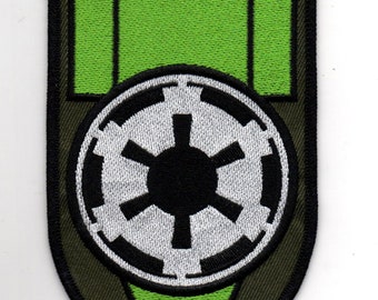 Parche de soldado o ingeniero del Ejército Imperial, 80 mm de ancho x 133,8 mm de alto para disfraces de la 501.ª División (relacionados con Star Wars), bordado para cosplay.