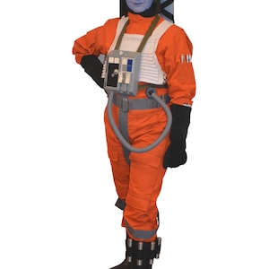 Ejection Harness for X-Wing Pilot or Imperial At-At Driver (Grey) - classic Star Wars style costume