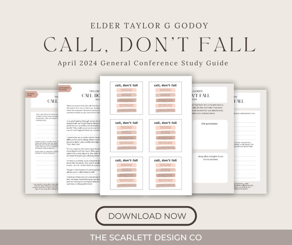Call dont fall taylor g godoy relief society lesson helps conference