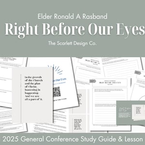 April 2025 General Conference Study Guide: Relief Society Lesson Helps (Digital Download)