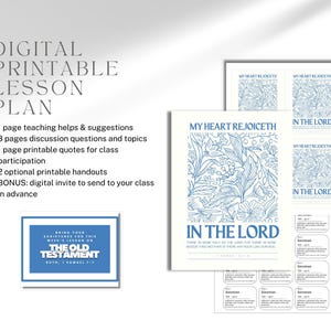 Old Testament Lesson Plan, Gospel Doctrine & Sunday School Teaching Help, June 1-7, Ruth, 1 Samuel 1-7 Come Follow Me 2026 image 3