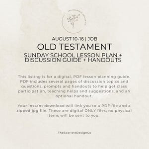 Old Testament Lesson Plan, Gospel Doctrine & Sunday School Teaching Help, August 10-16, Job, Come Follow Me 2026 image 5