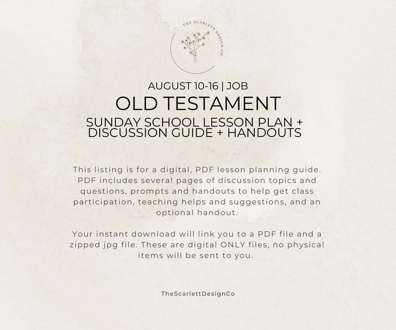 Old Testament Lesson Plan, Gospel Doctrine & Sunday School Teaching Help, August 10-16, Job, Come Follow Me 2026 image 5