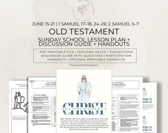 Old Testament Lesson Plan, Gospel Doctrine & Sunday School Teaching Help, June 15-21, 1 Samuel 17-26; 2 Samuel 5-7; Come Follow Me 2026