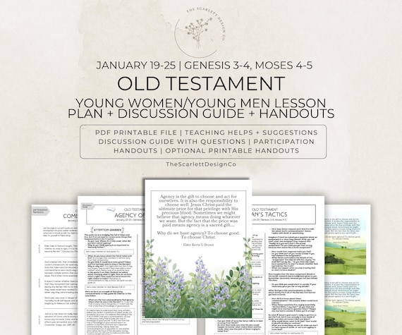 Old Testament Lesson Plan, Young Women/Young Men Teaching Help, January 19-25, Genesis 3-4 | Moses 4-5, Come Follow Me 2025, Youth Lessons