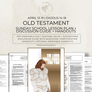 Piano di lezione sull'Antico Testamento, dottrina del Vangelo e supporto didattico per la Scuola Domenicale, 13-19 aprile, Esodo 14-18, Vieni e seguimi 2026