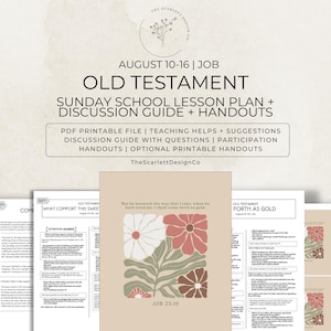 Old Testament Lesson Plan, Gospel Doctrine & Sunday School Teaching Help, August 10-16, Job, Come Follow Me 2026 image 1
