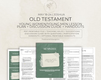 Old Testament Lesson Plan, Young Women/Young Men Teaching Help, May 18-24, Joshua, Come Follow Me 2026 Youth Lessons