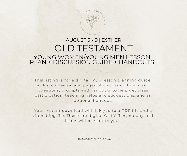 Old Testament Youth Lesson Plan, Young Women/Men Teaching Help, August 3-9, Esther, Come Follow Me 2026 image 5