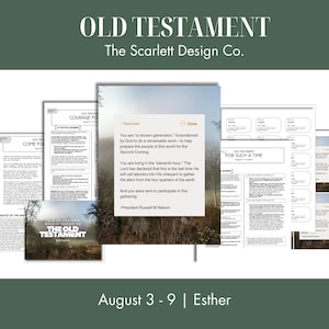 Old Testament Youth Lesson Plan, Young Women/Men Teaching Help, August 3-9, Esther, Come Follow Me 2026 image 2