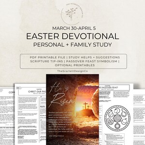 Reflect & Rejoice: Simple Easter Study Guide with Passover Insights + Printable Scripture Tip-Ins