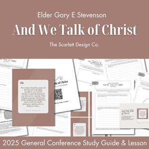 April 2025 General Conference Study Guide: Relief Society Lesson (Digital Download)