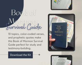 Book of Mormon Survival Guide | Scripture Marking | Digital Download Kit | Personal Use | Latter-Day Saint Study | Graduation Mission Gift