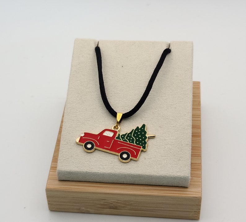 Red Truck Necklace Etsy
