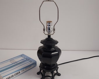 Vintage zware gegoten tafellamp - opgeknapt