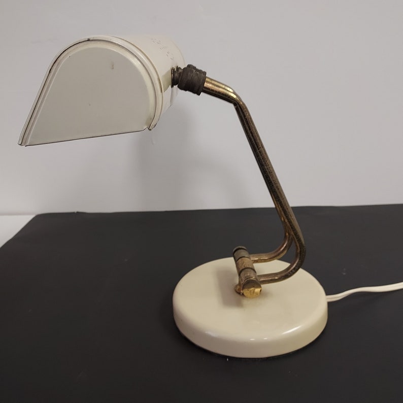 Vintage moderne bureaulamp uit het midden van de eeuw nieuwe bedrading afbeelding 4