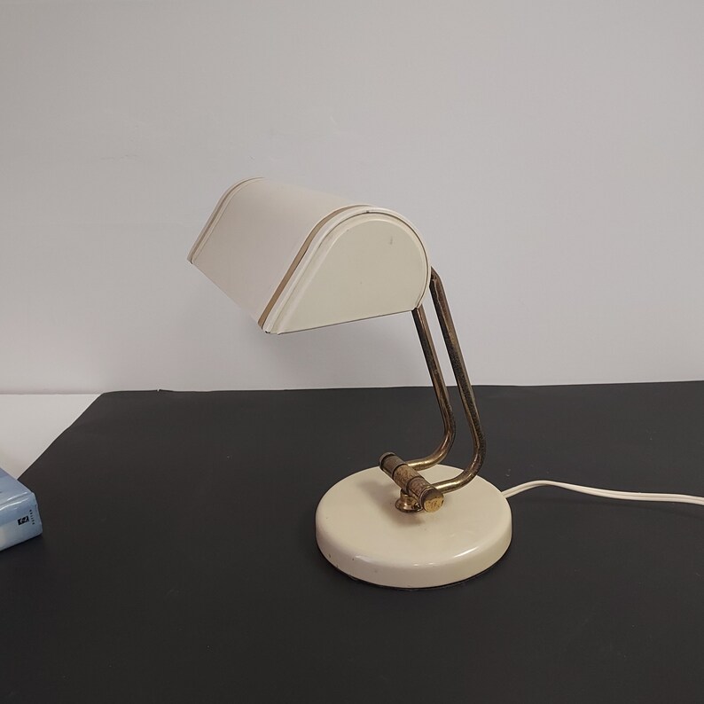 Vintage moderne bureaulamp uit het midden van de eeuw nieuwe bedrading afbeelding 1