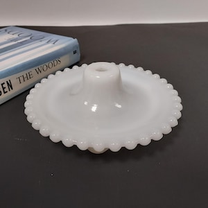 Vintage milk glass lamp base