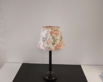 Vintage bloemmotief clip op lampenkap