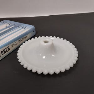 Vintage milk glass lamp base