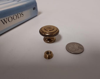Solid brass finial - antique brass finish