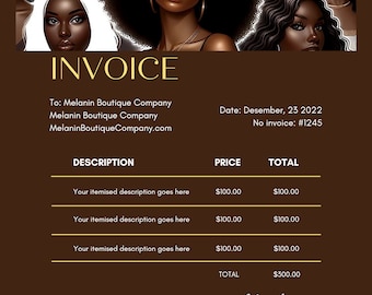 Empowered Entrepreneur - Customizable Small Business Invoice Template