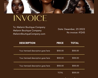 Empowered Entrepreneur - Customizable Small Business Invoice Template