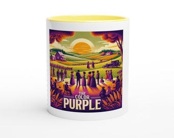 Vintage 'The Color Purple' Inspired Coffee Mug - Classic & Elegant Design