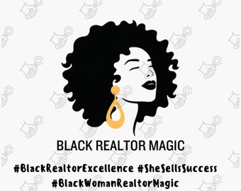 Empowering Black Woman Realtor Portrait - Professional Real Estate