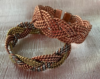 Handmade Copper Health Bracelets for Women - Copper Jewelry Ideas - Copper Bracelet Health Benefits