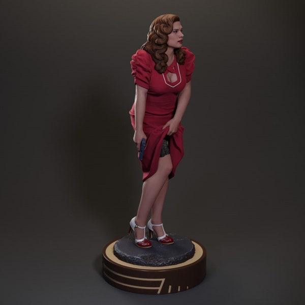 Agent Carter Figure 3d Printer stl file (Google Drive Download)