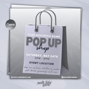 Pop-up shopflyer, sjabloonontwerp doe-het-flyer, nu winkelen flyer, slok en shop flyer, evenementflyer, social media-flyer, boetiekflyer