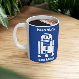 Tazza Star Wars R2D2, Star Wars, R2D2, Tazza Fan, Grafica Minimalista